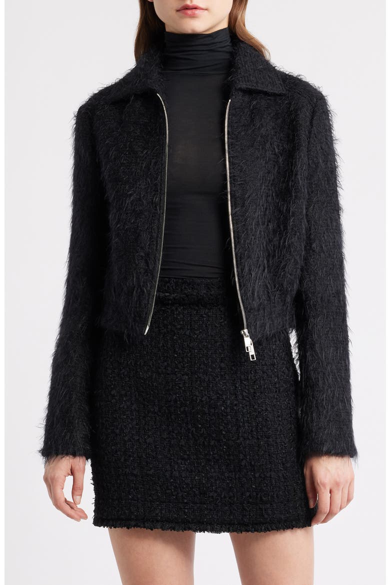 Jocalen Textured Jacket, Main, color, BLACK