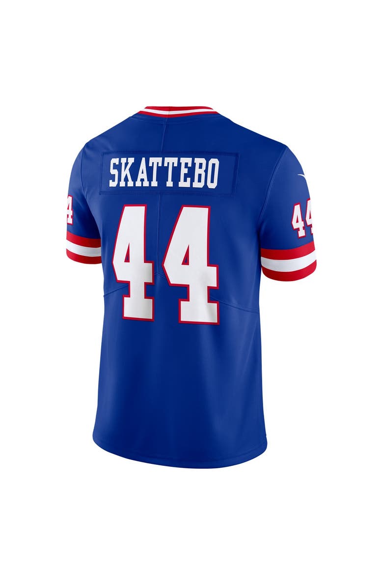 Men's Nike Cam Skattebo Royal New York Giants Legacy Vapor Untouchable Stitched Limited Jersey, Alternate, color, Royal