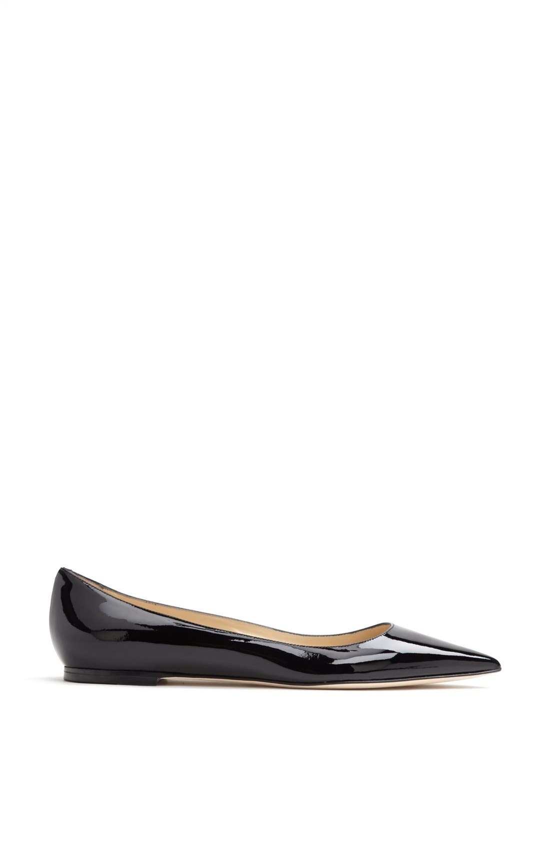 Jimmy Choo 'Alina' Pointy Toe Flat, Alternate, color, 