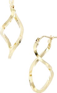 Bony Levy Open Twist Hoop Earrings
