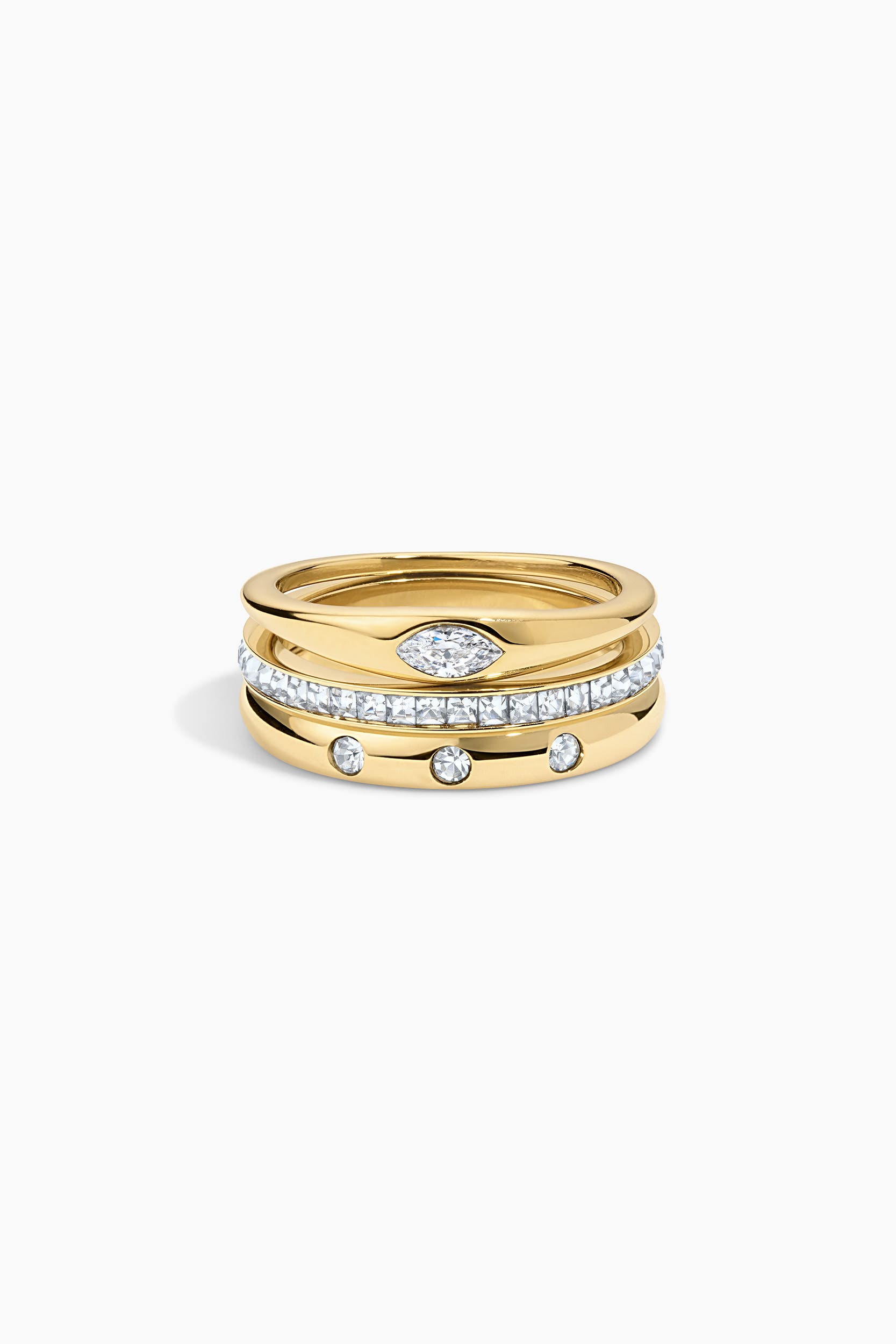 CENTERST5 Center Stage Ring Set Of 3 (Women) | Nordstrom