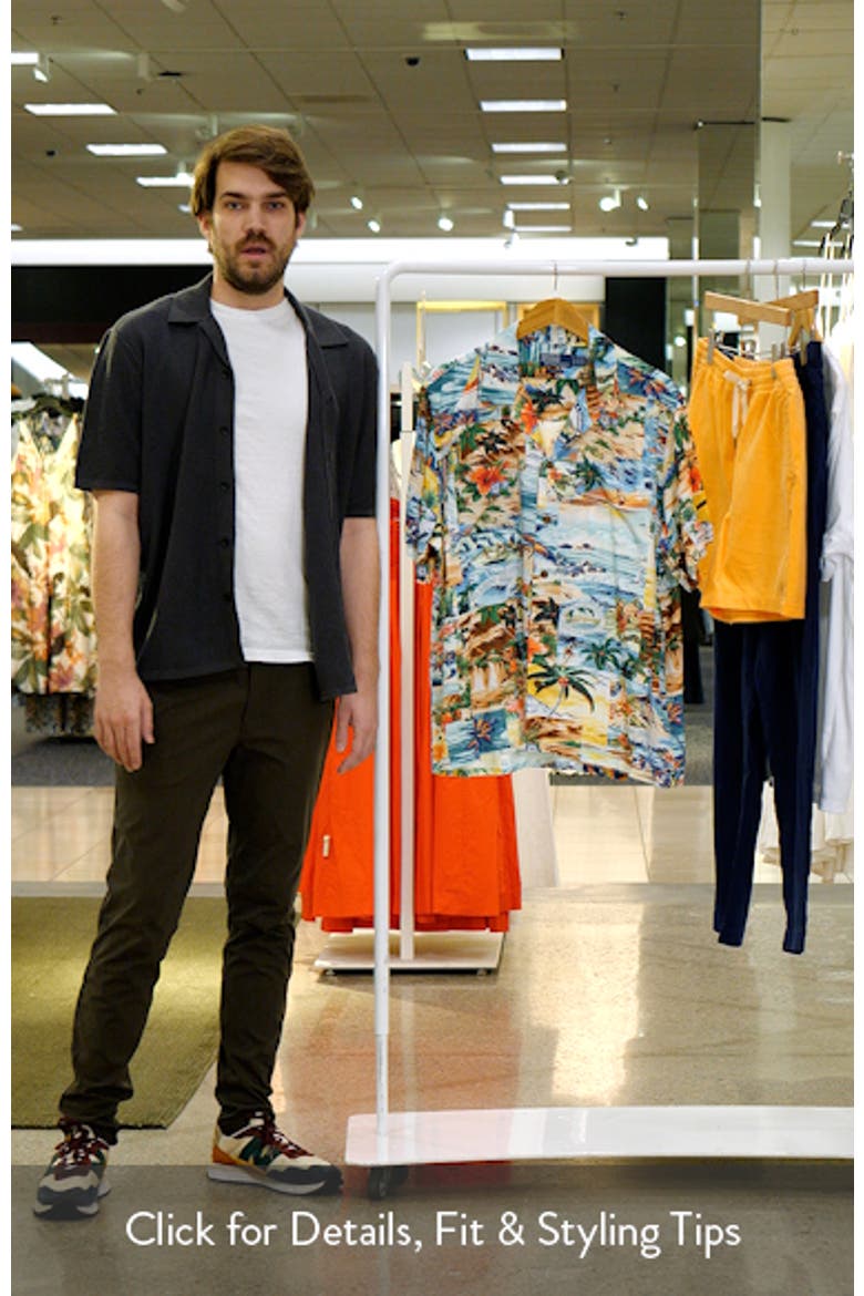 Surf Print Classic Fit Camp Shirt video