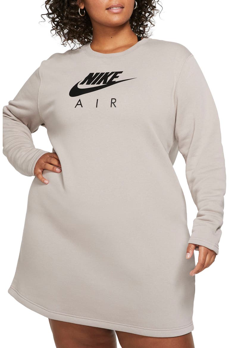 Sportswear Air Fleece Dress, Main, color, PUMICE