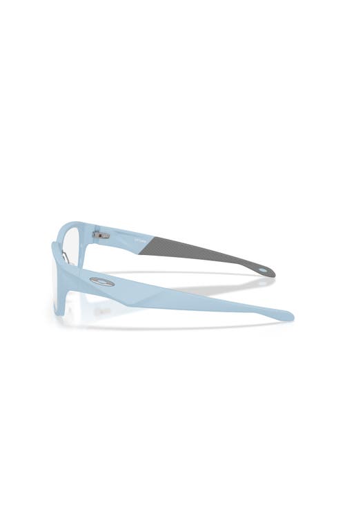 Oakley 56mm Rectangle Optical Glasses In Blue