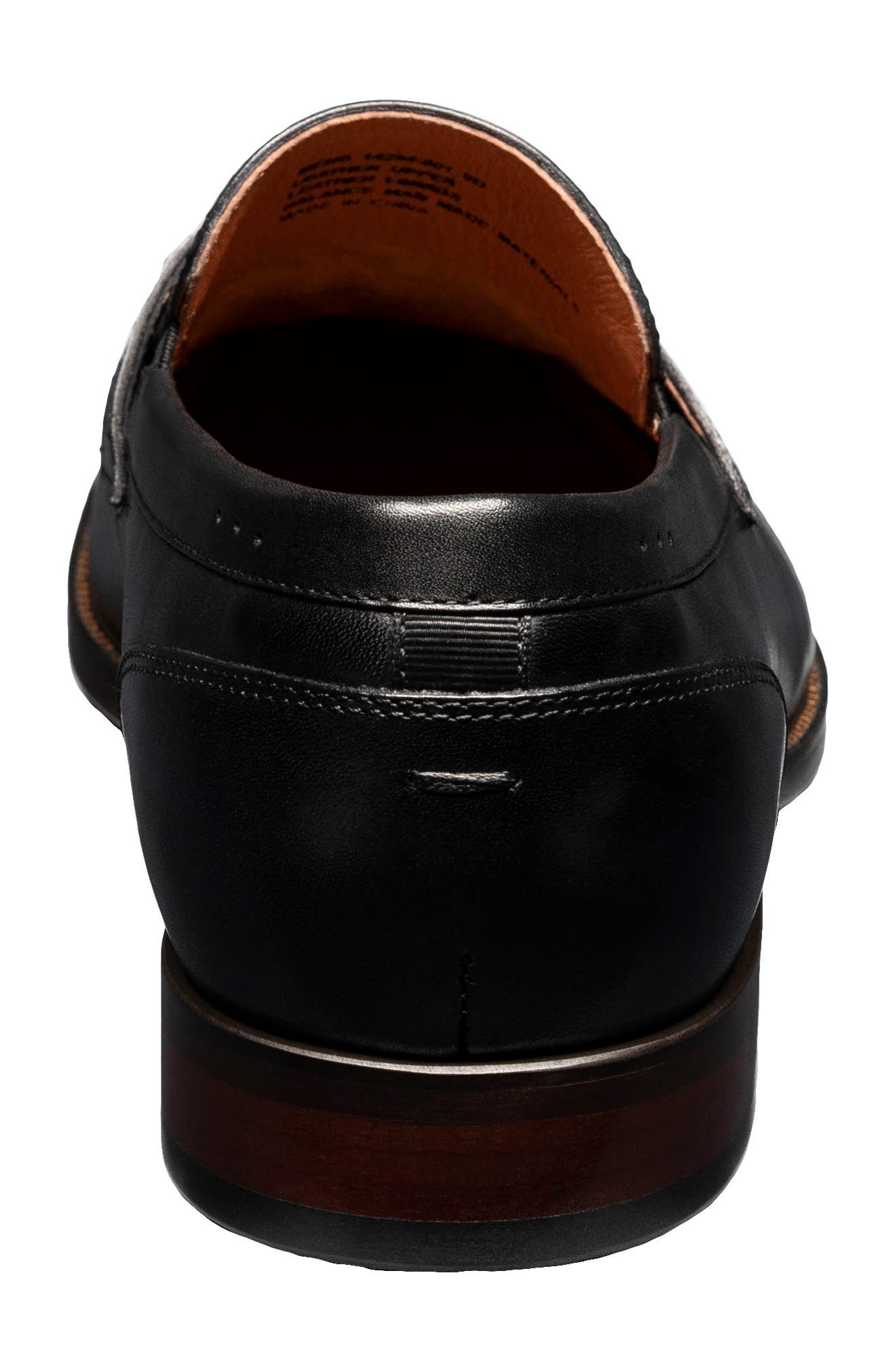 Sorrento Moc Toe Penny Loafer, Alternate, color, BLACK