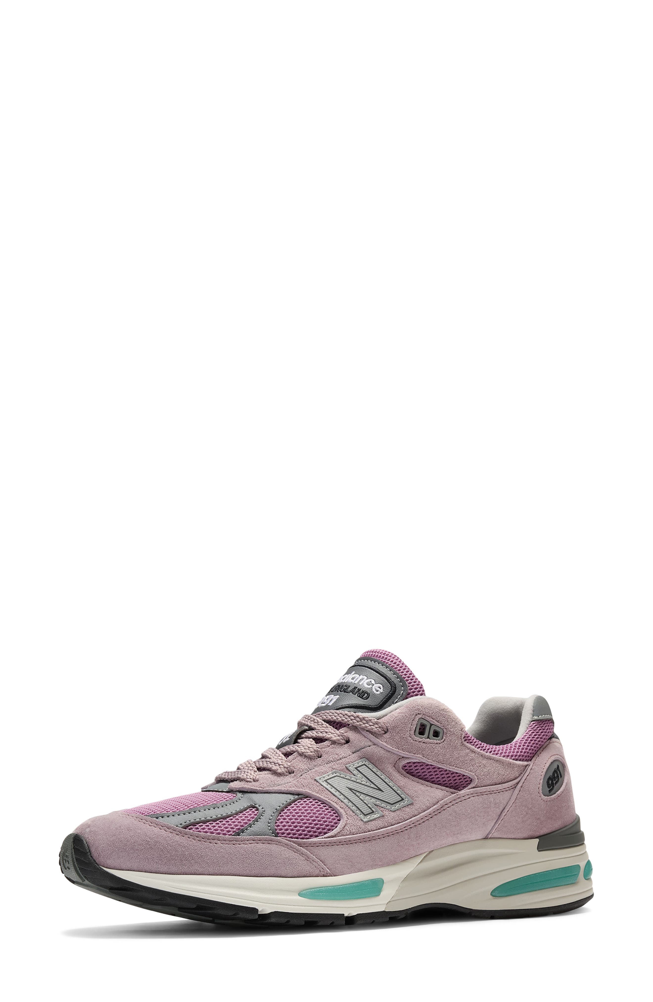 New Balance Gender Inclusive 991 v2 Sneaker, Alternate, color, Polignac/ Toadstool