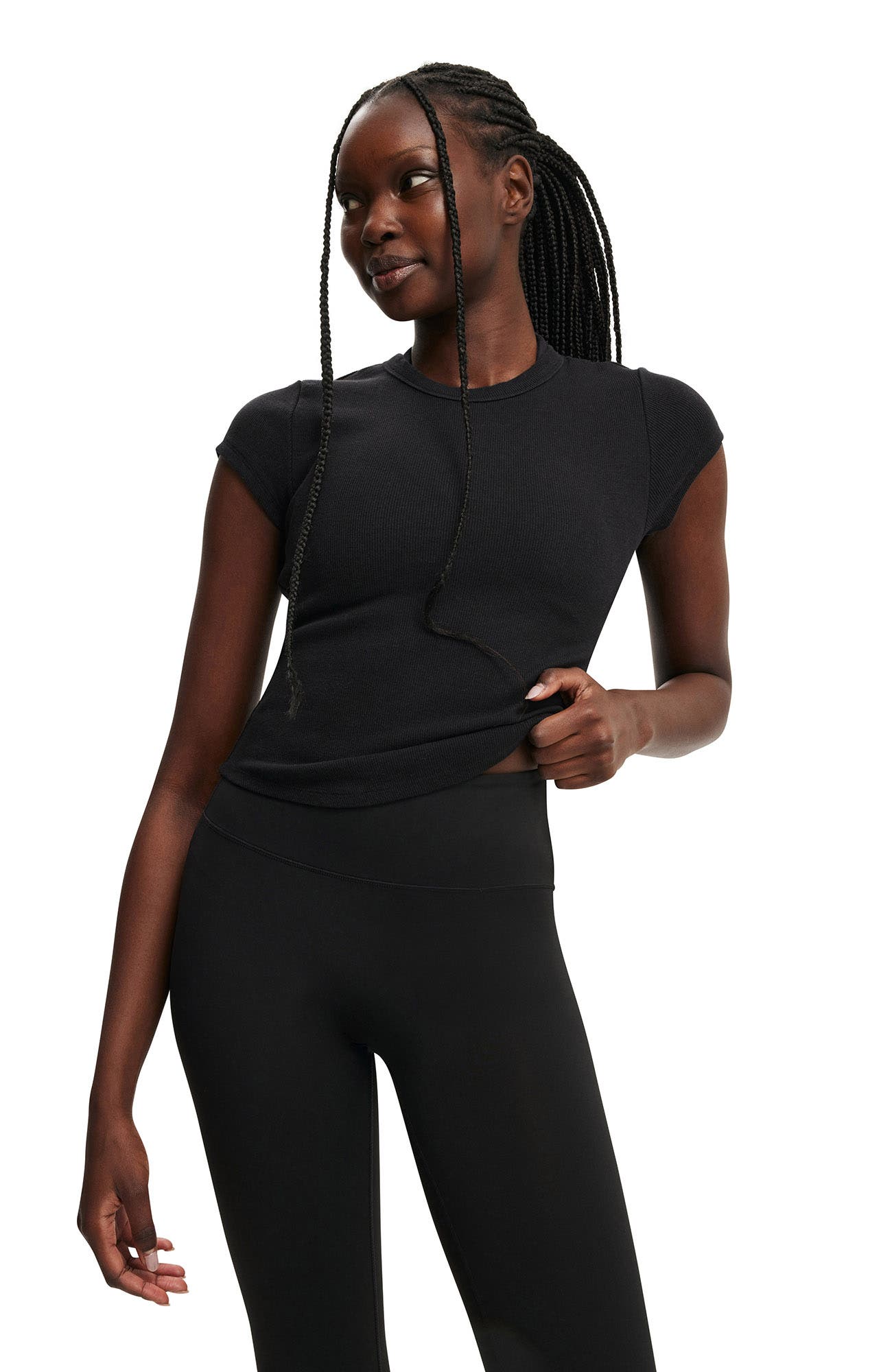 Women's Active Curved Hem Baby Tee