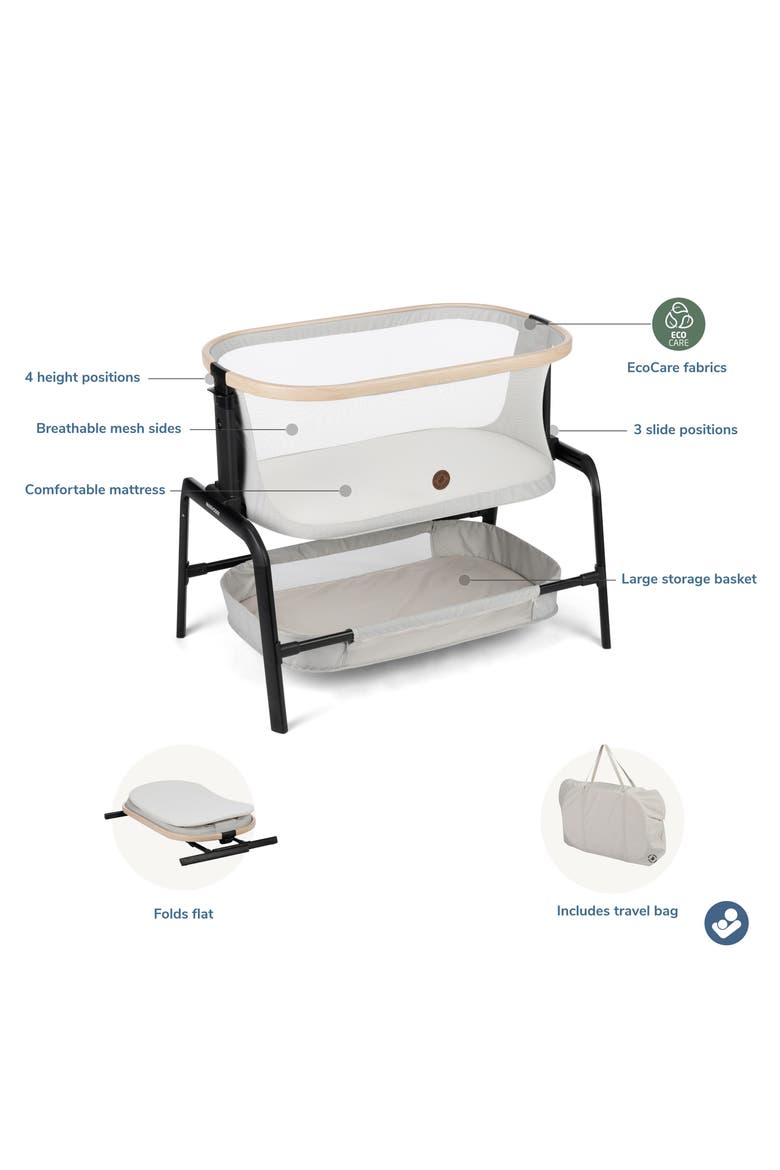 Iora Bedside Bassinet (Nordstrom Exclusive), Alternate, color, ONYX SAND