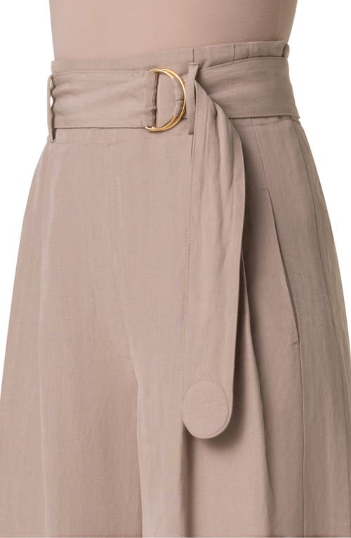 Akris Punto Fiorella Belted Culottes In Beige