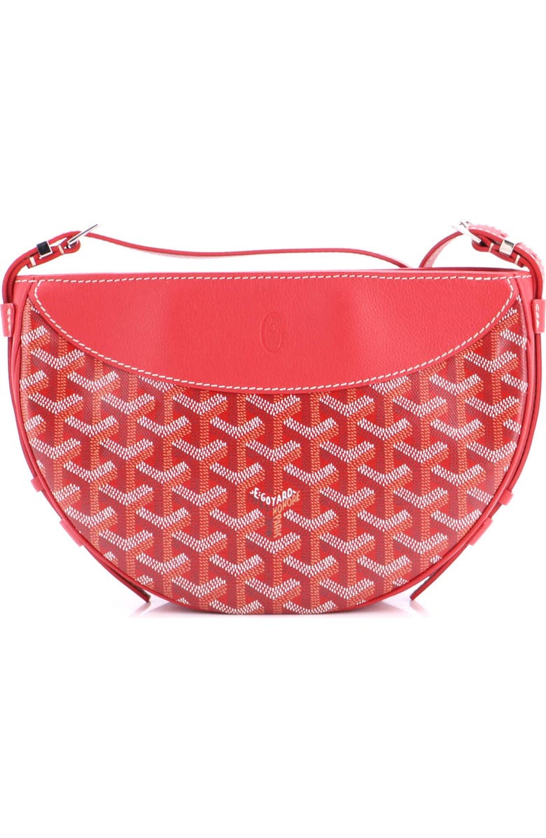 Pre-Owned Goyard Hirondelle Shoulder Bag Coated Canvas and Leather, Main, color, Red