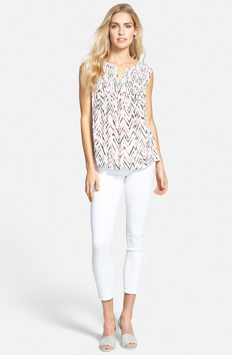 Ella Moss 'Edie' Sleeveless Split Neck Top, Alternate, color, 