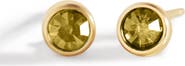 Mint & Lily Birthstone Bezel Studs
