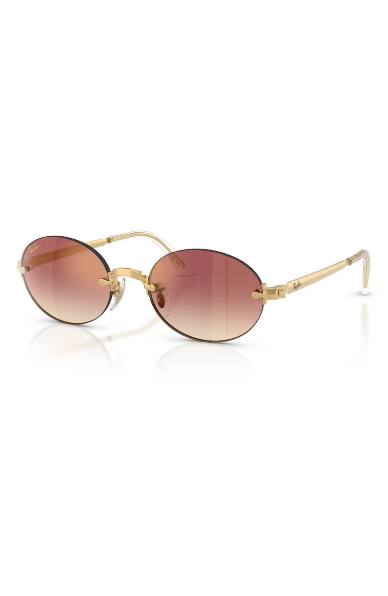Ray-Ban x A$AP Rocky 54mm Gradient Oval Sunglasses, Alternate, color, 