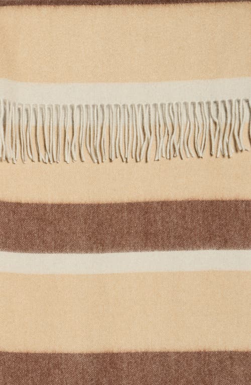 Portolano Stripe Fringe Cashmere Wrap Scarf