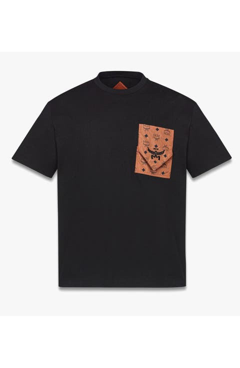 Monogram Patch Pocket T-Shirt in Organic Cotton