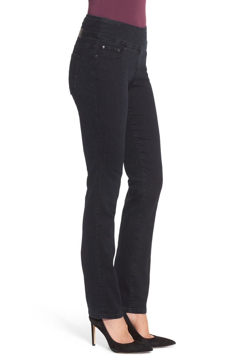 Jeans 'Peri' Straight Leg Pull-On Jeans, Alternate, color, BLACK VOID
