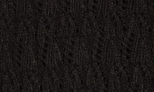 Vince Camuto Pointelle Turtleneck Sweater In Black