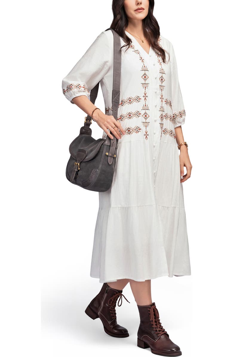 OLD TREND Camellia Genuine Leather Structured Mailbag, Alternate, color, Slate