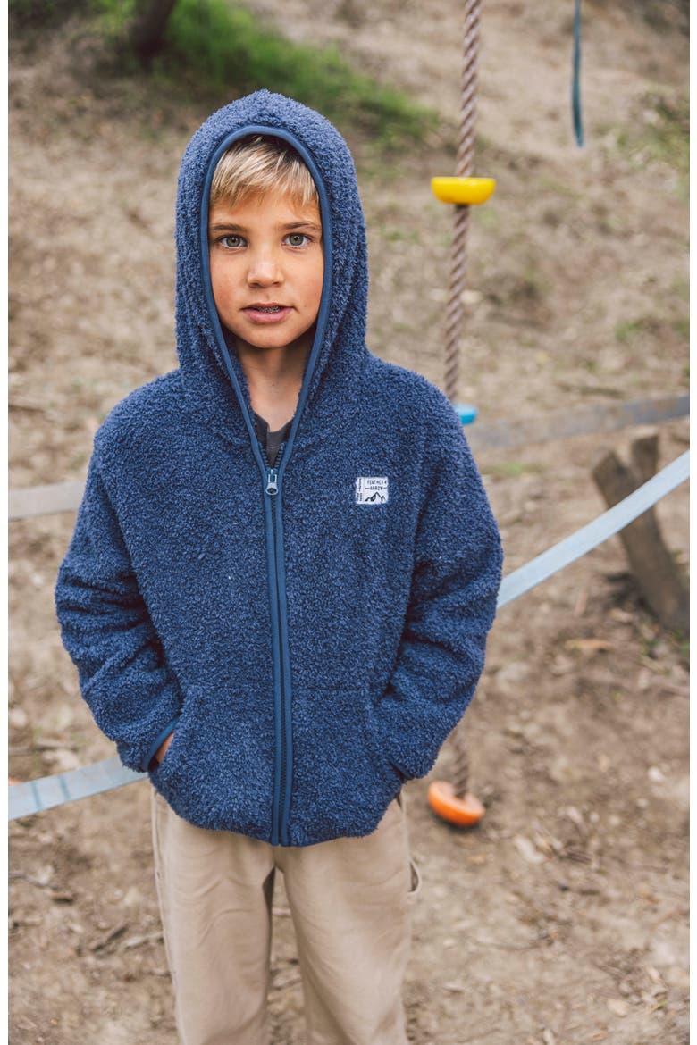 Kids' Rocky Fleece Hoodie, Alternate, color, CROWN BLUE