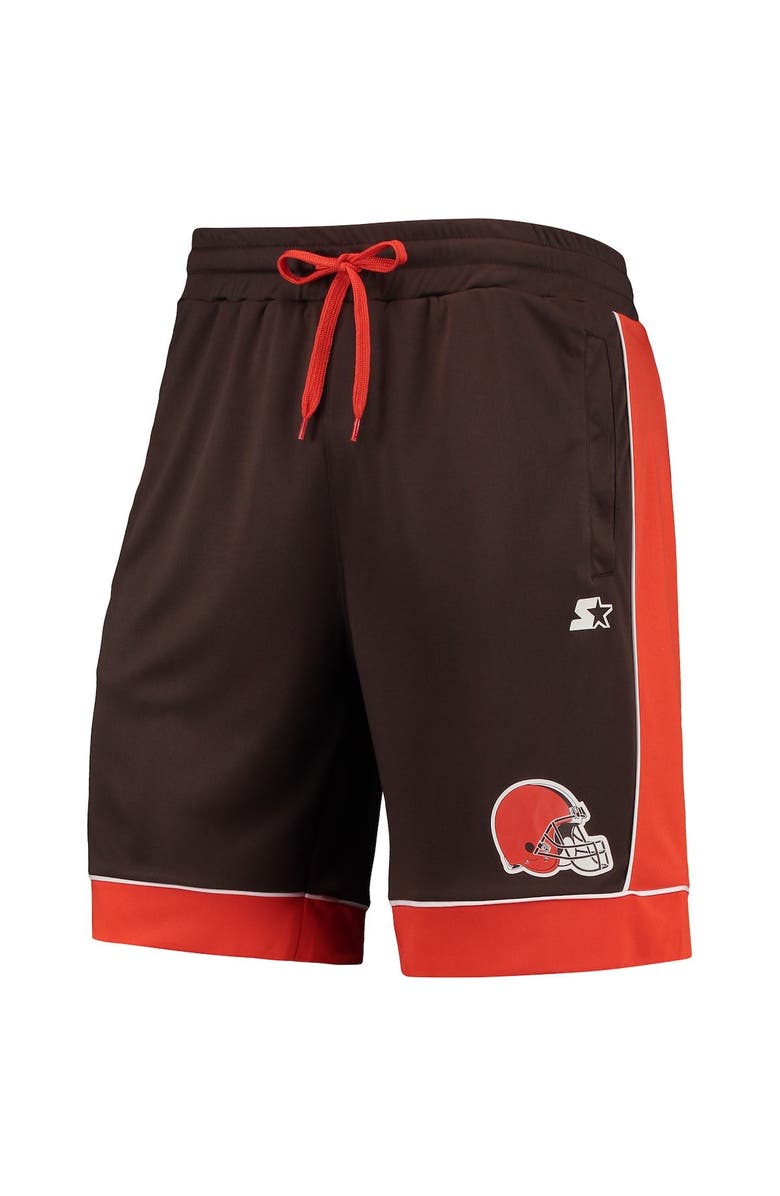 STARTER Men's Starter Brown/Orange Cleveland Browns Fan Favorite Fashion Shorts, Alternate, color, Brown