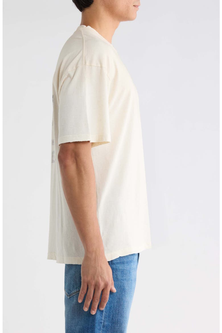 Reverse Resent Oversize Cotton & Hemp Graphic T-Shirt, Alternate, color, FLAT WHITE