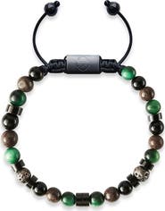 TORRELA Green Tiger Eye Jasper Beaded Bracelet