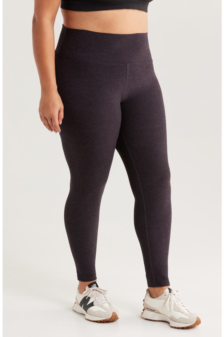 Renew High Waist Leggings, Alternate, color, BLACK MELANGE