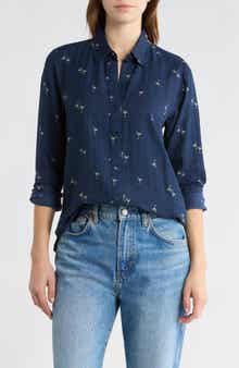 Lucky Brand Heart Print Button-Up Shirt
