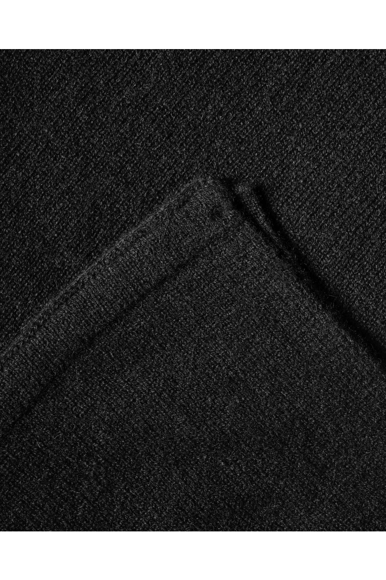 Pure Cashmere Capelet Poncho, Alternate, color, Black