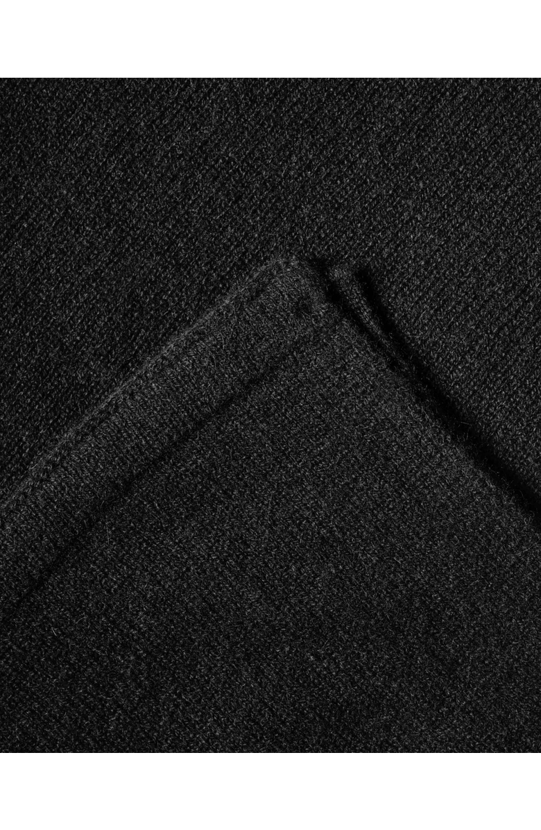 Monticelli Cashmere Pure Cashmere Capelet Poncho, Alternate, color, Black