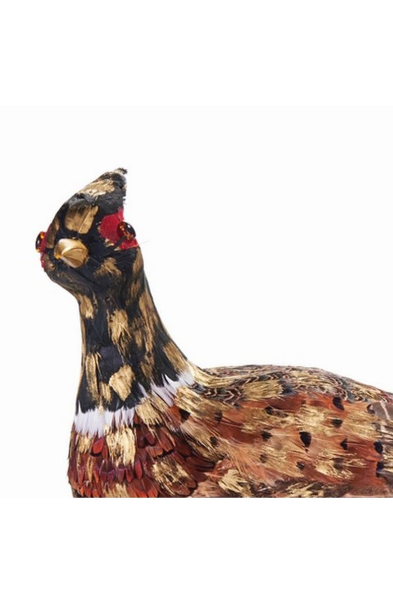 Napa Home & Garden Golden Standing Pheasant 27.5" L, Alternate, color, Gold