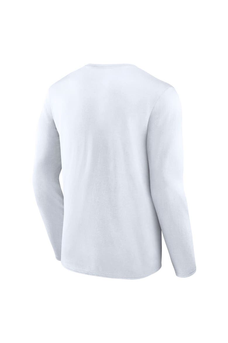 Men's Fanatics  White Tampa Bay Rays Press Box Long Sleeve T-Shirt, Alternate, color, White