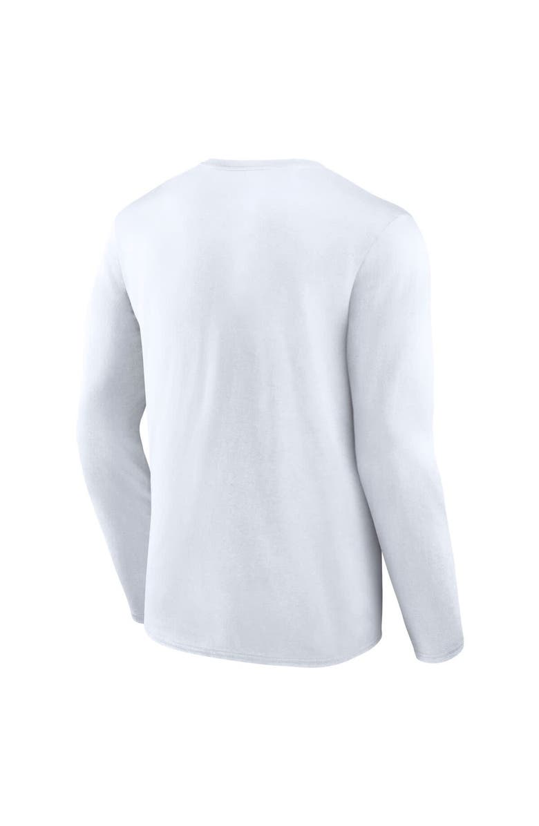 FANATICS Men's Fanatics White Tampa Bay Rays Press Box Long Sleeve T-Shirt, Alternate, color, White