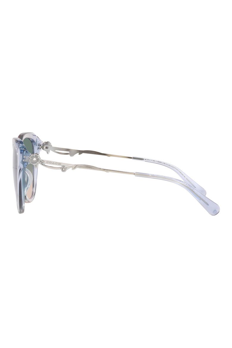 55mm Cat Eye Sunglasses, Alternate, color, GREEN