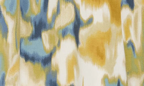 Vince Camuto Wide Leg Challis Pants In Windsor Moss Watercolor