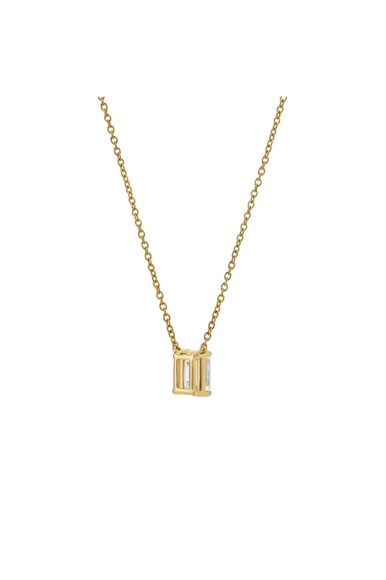 Emerald Elegance 14K Gold Lab Grown Diamond Necklace - 0.75 ct, Alternate, color, 14K Yellow Gold