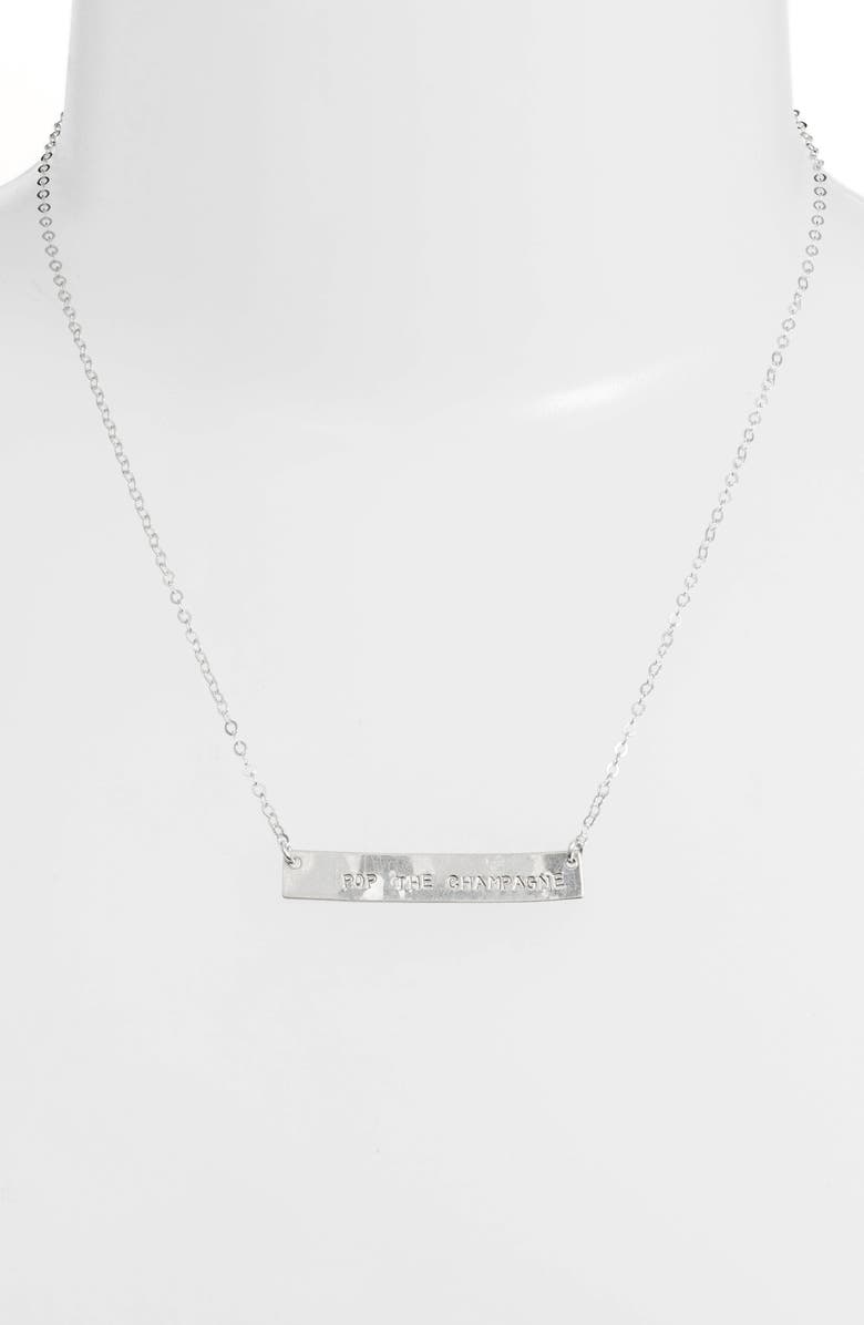 Set & Stones Cassie Pop The Champagne Bar Necklace, Alternate, color, 