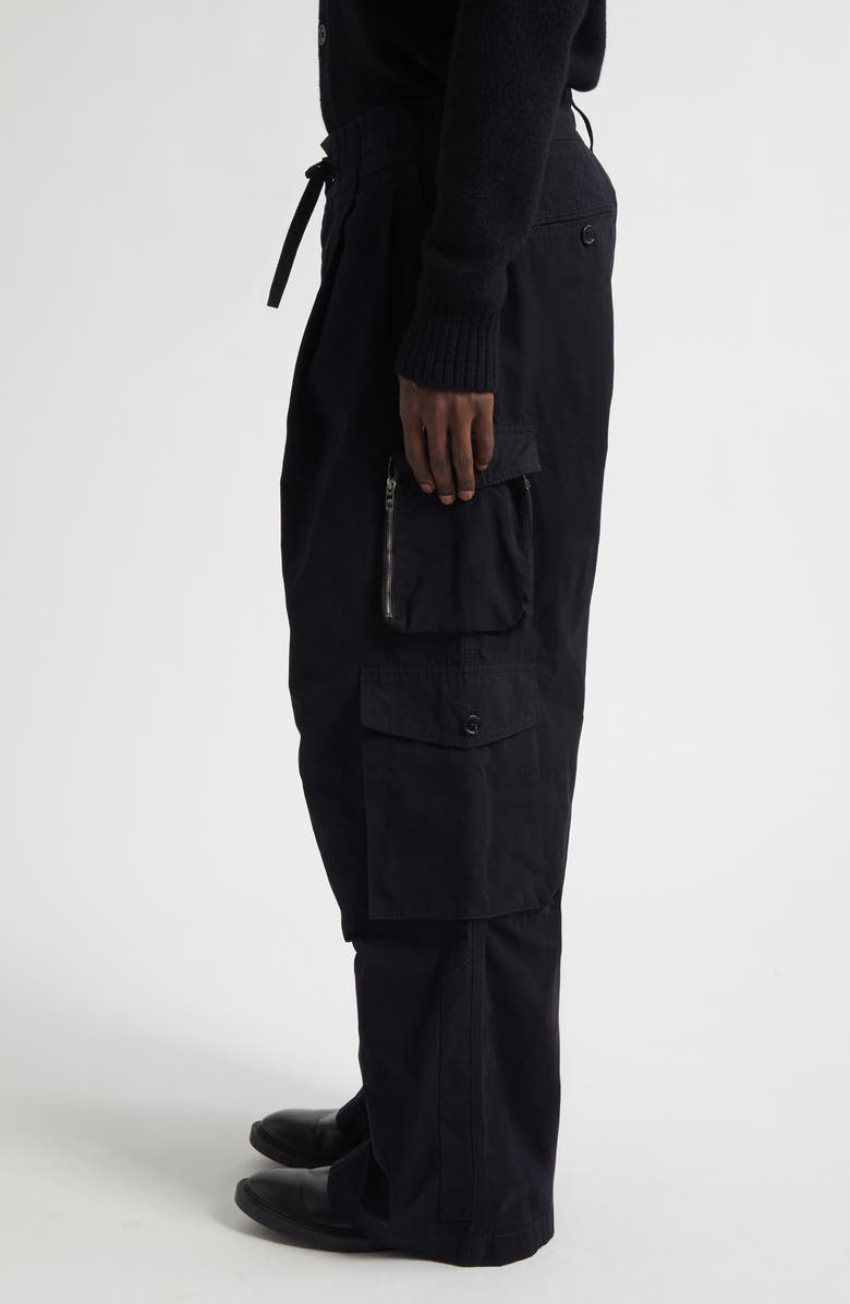 Dolce&Gabbana Faille Cargo Trousers, Alternate, color, N0000 Nero