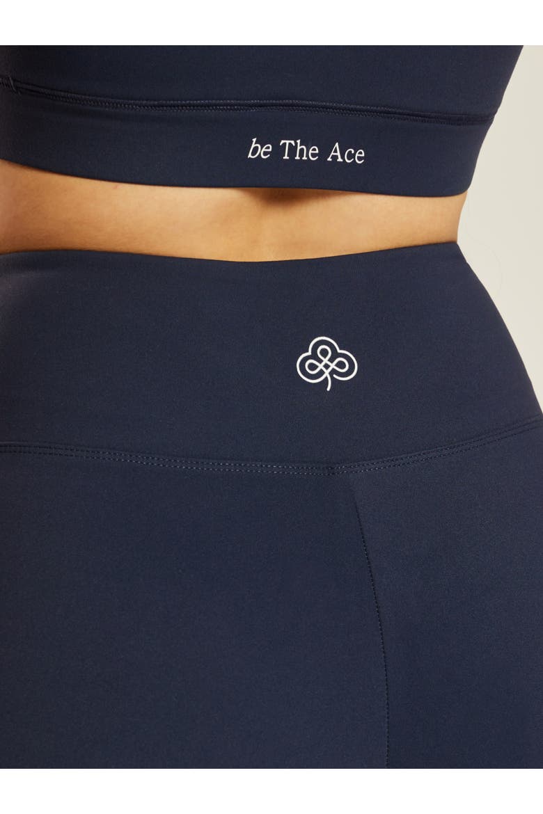 Be 180 Wrap-Waist Flared Leggings, Alternate, color, Midnight