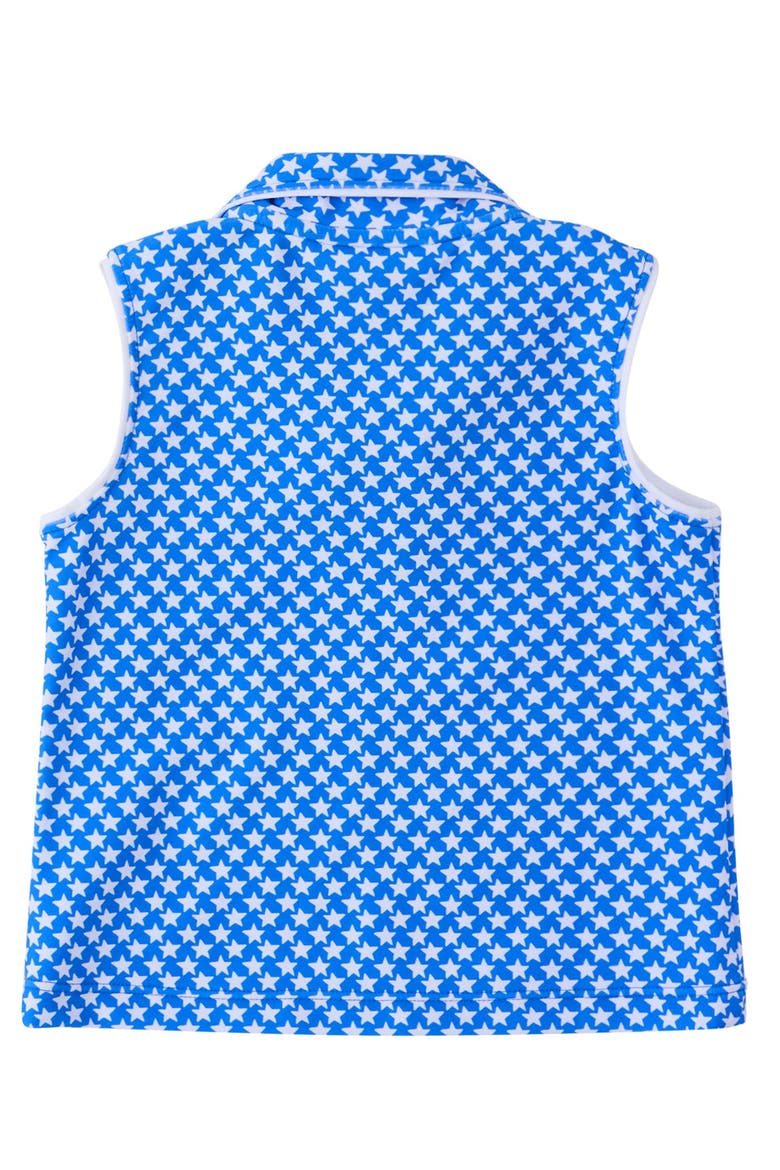Upf50+ Sleeveless Polo Active Top (toddler, Little & Big Kid), Alternate, color, Tiny Blue Stars