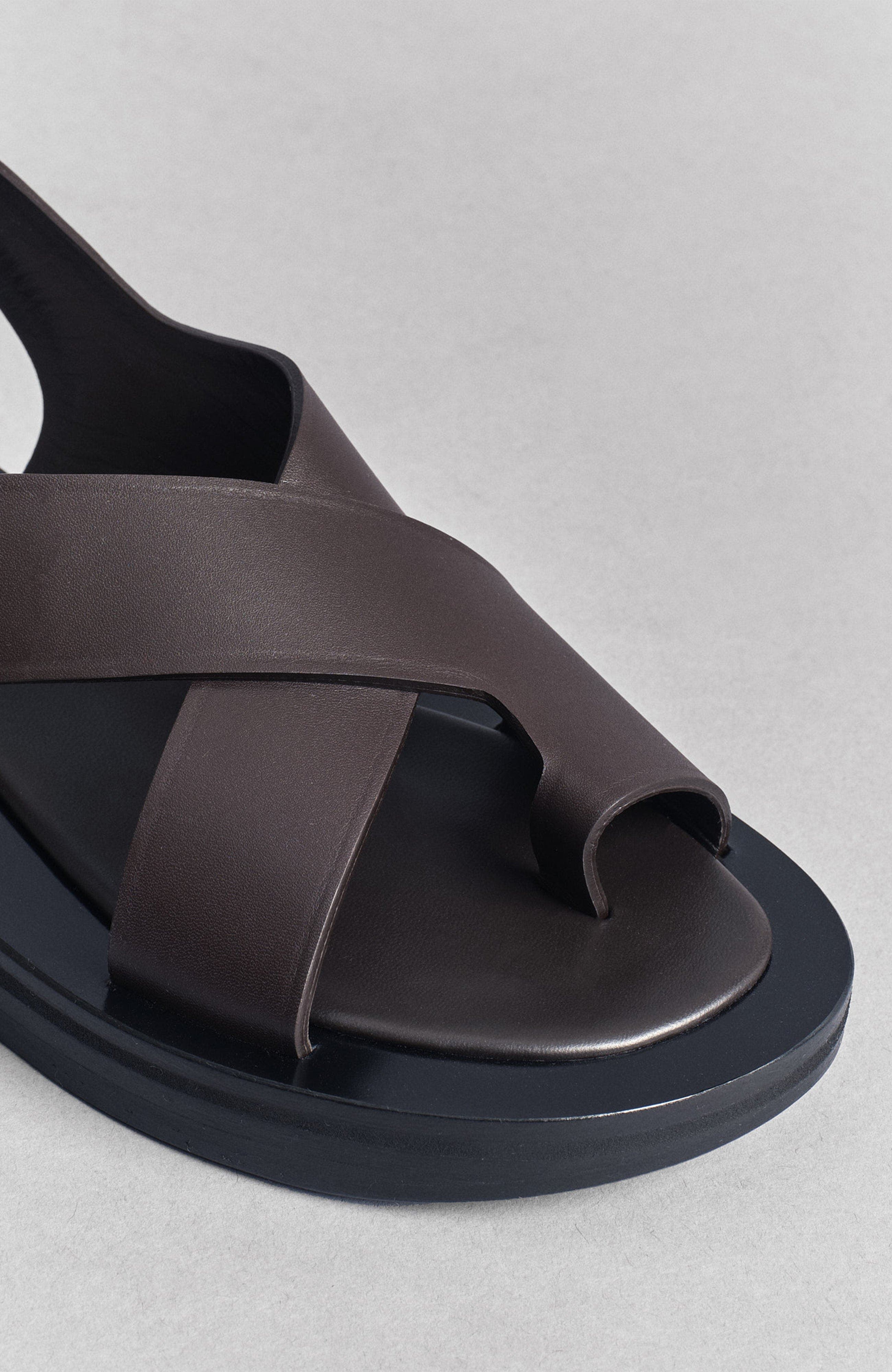 CO Leather Wrap Toe Sandal, Alternate, color, 