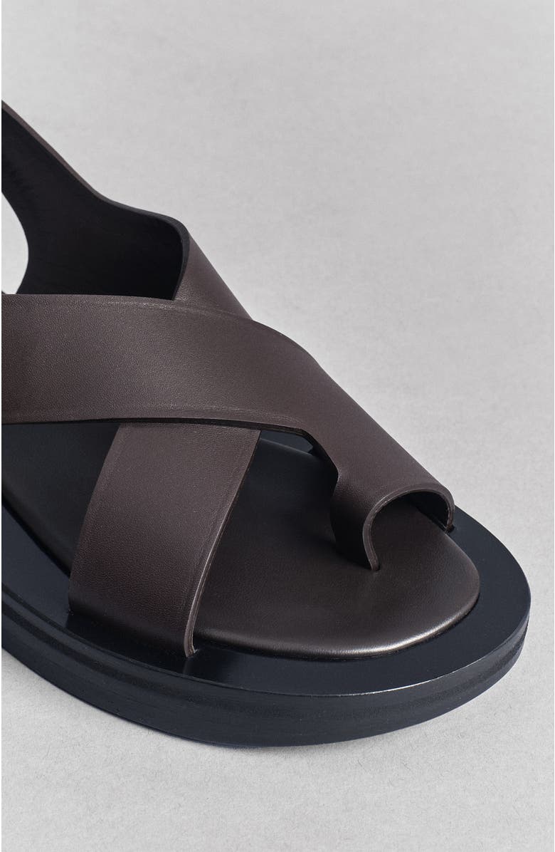 CO Leather Wrap Toe Sandal, Alternate, color,