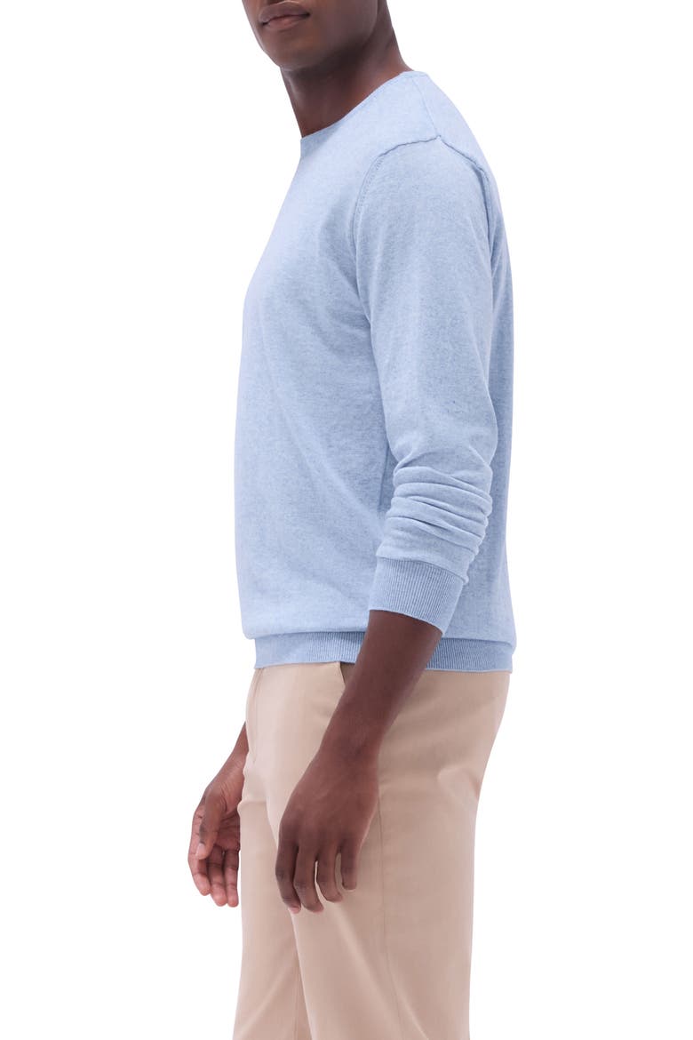 Cotton & Cashmere Crewneck Sweater, Alternate, color, RIVIERA