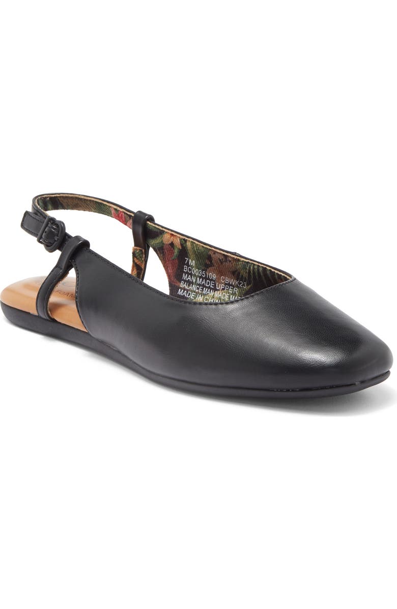 B O C BY BØRN Perri Slingback Flat, Main, color, Black