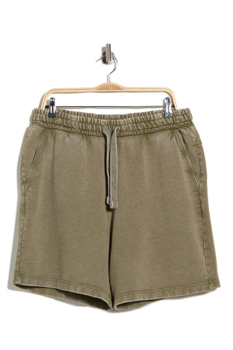 Nebusho Cotton Sweat Shorts, Main, color, OPEN GREEN