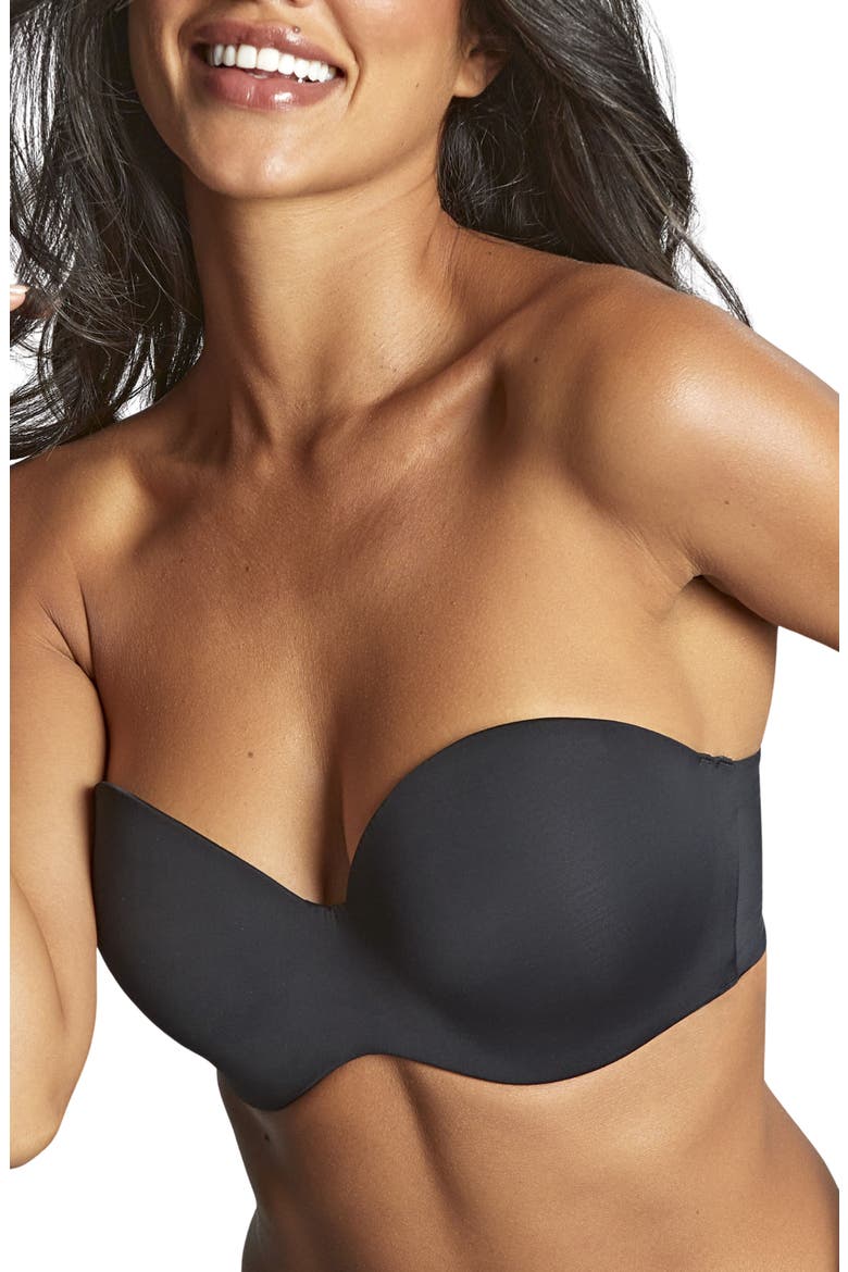 365 Underwire Smooth & Seamless Everyday Strapless Bra, Main, color, BLACK