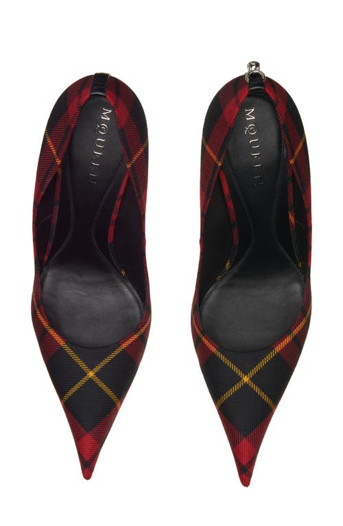 Alexander Mcqueen Mcqueen Tartan Pointed Toe Pump In Red