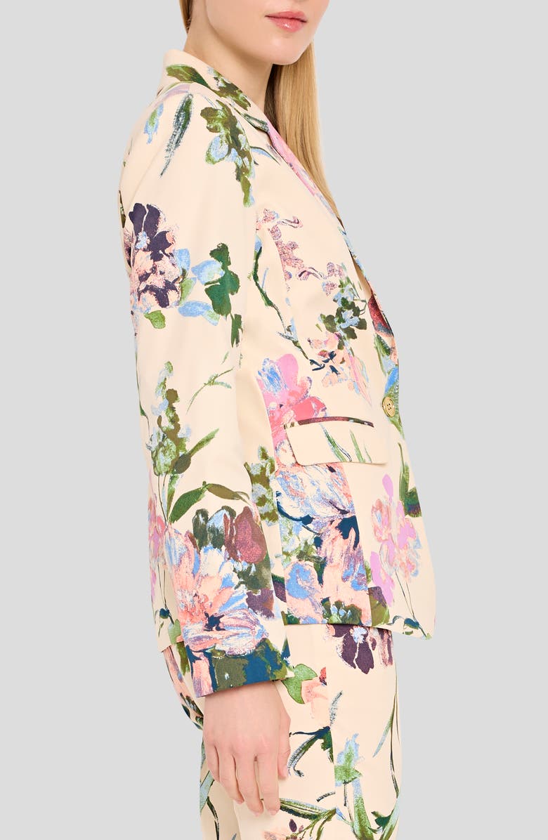 Tahari ASL Floral Blazer, Alternate, color, Sand Peach
