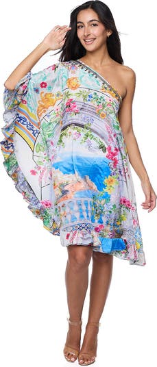One-Shoulder Ruffle Dress