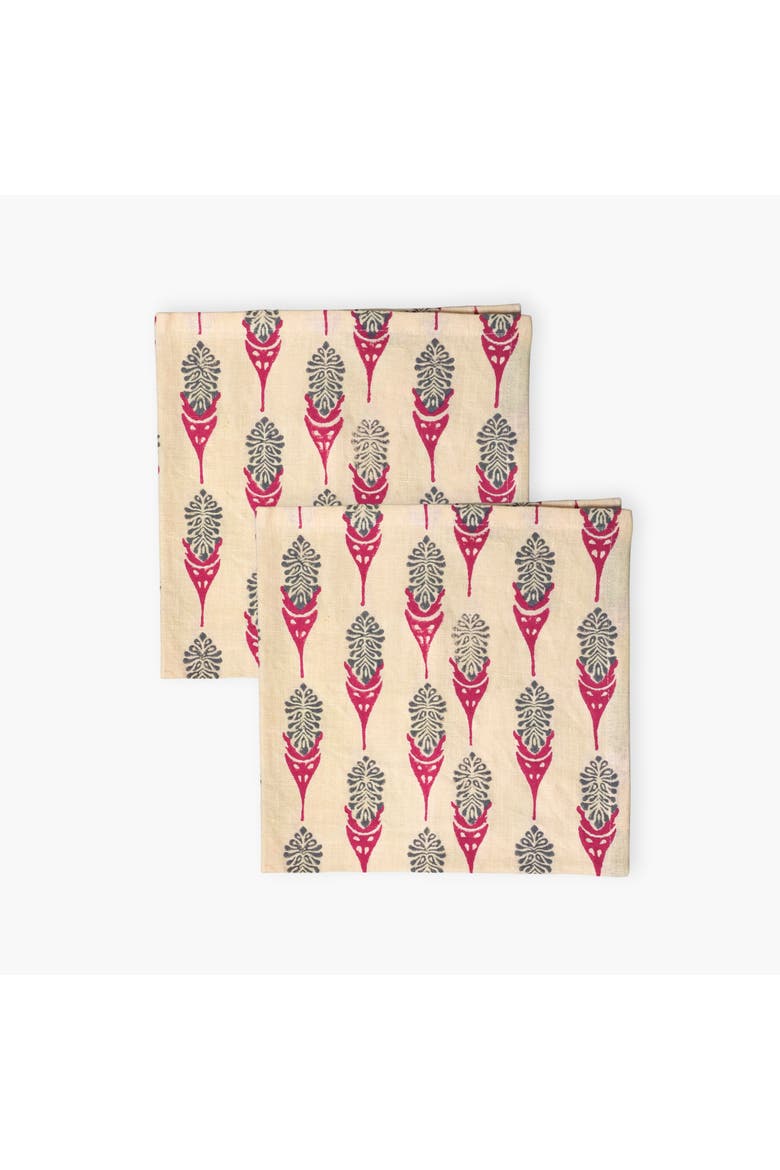 Bahaar Table Napkin Set of 2, Main, color, Peach